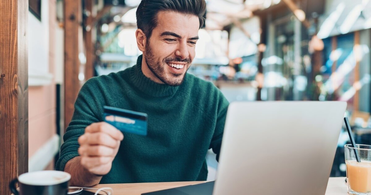 A conceptual image representing 2025 eCommerce trends with digital interfaces and shopping icons.
