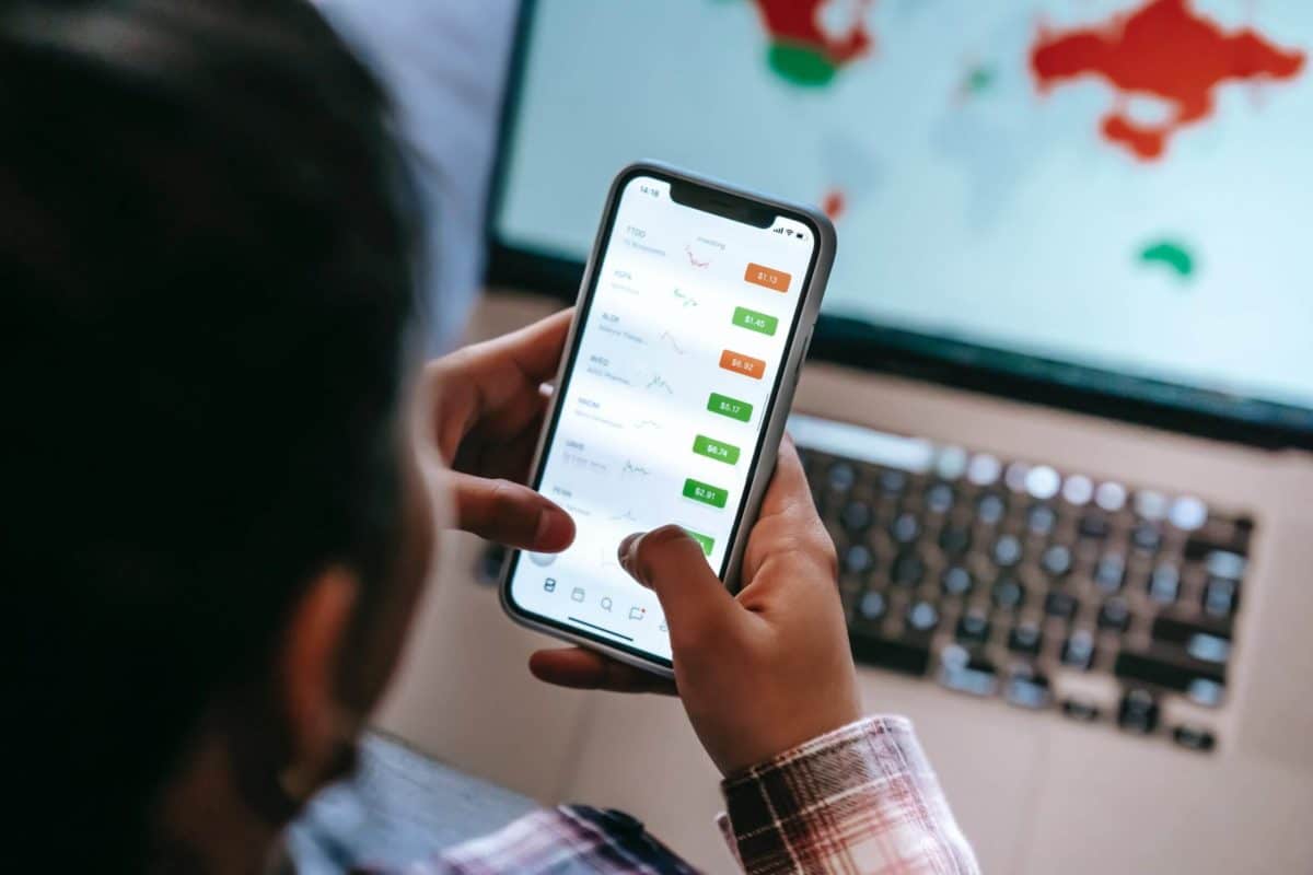 A smartphone displaying a website, emphasizing the importance of a mobile-first SEO strategy.